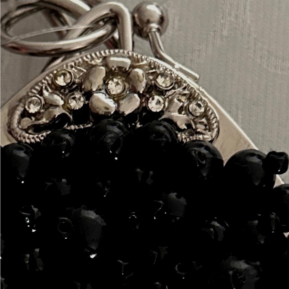 Vintage Beaded Black Purse - Picture 8 of 8